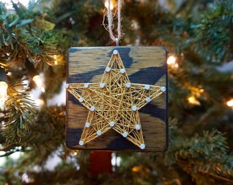 Star String Art Ornament