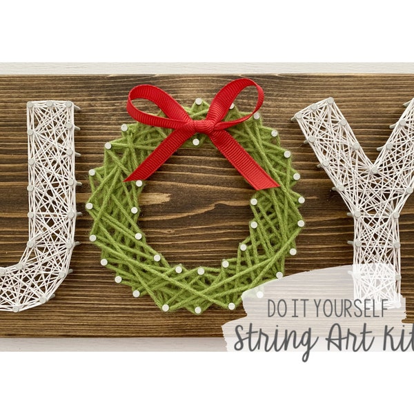 DIY Joy Wreath String Art Kit