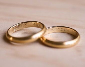 Ring Engraving ONLY, Personalised Custom Engraving, Purchase Along with Ring Order