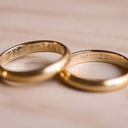 Custom Personalized Inside Ring Engraving for Engagement - Etsy
