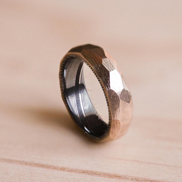 Bronze Wedding Band Etsy