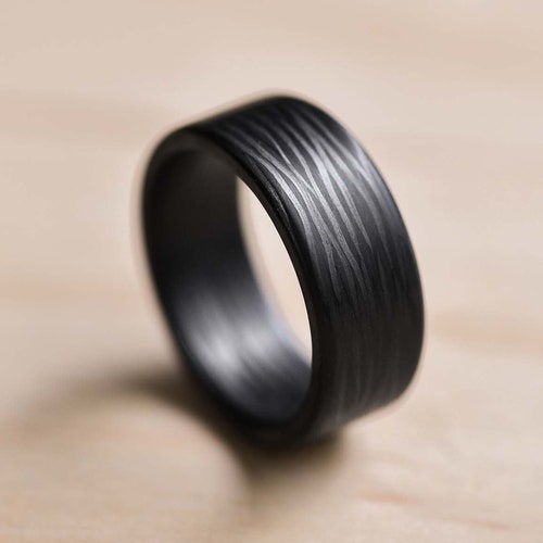 Carbon Fiber Ring Black Carbon Fibre Ring Carbon Fiber Etsy