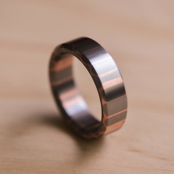 Super Conductor Ring with a Lightly Brushed Finish - Superconductor Wedding Ring - Unique Wedding Band