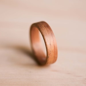 Tasmanian Blackwood Bentwood Ring - Wooden Ring