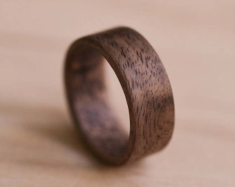 Claro Walnut Bentwood Ring - Wooden Ring