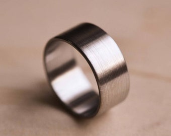 Brushed Marine Grade 316 Stainless Steel Ring - Stainless Steel Wedding Band - Brushed Wedding Ring