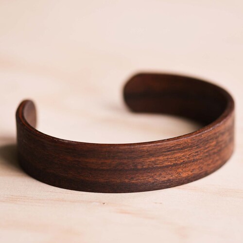 Santos Rosewood Bentwood Cuff/Bracelet - Wooden shops Cuff - Wooden Bracelet