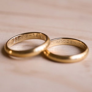 Ring Engraving ONLY, Personalised Custom Engraving, Purchase Along with Ring Order