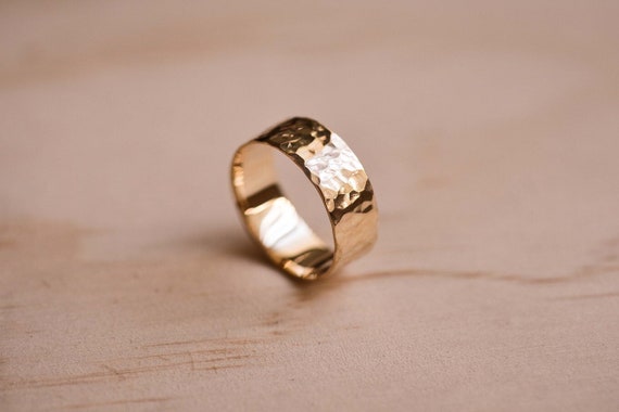 Etsy sale hammered ring