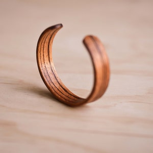 Zebrano/Zebra Wood Bentwood Cuff/Bracelet image 4