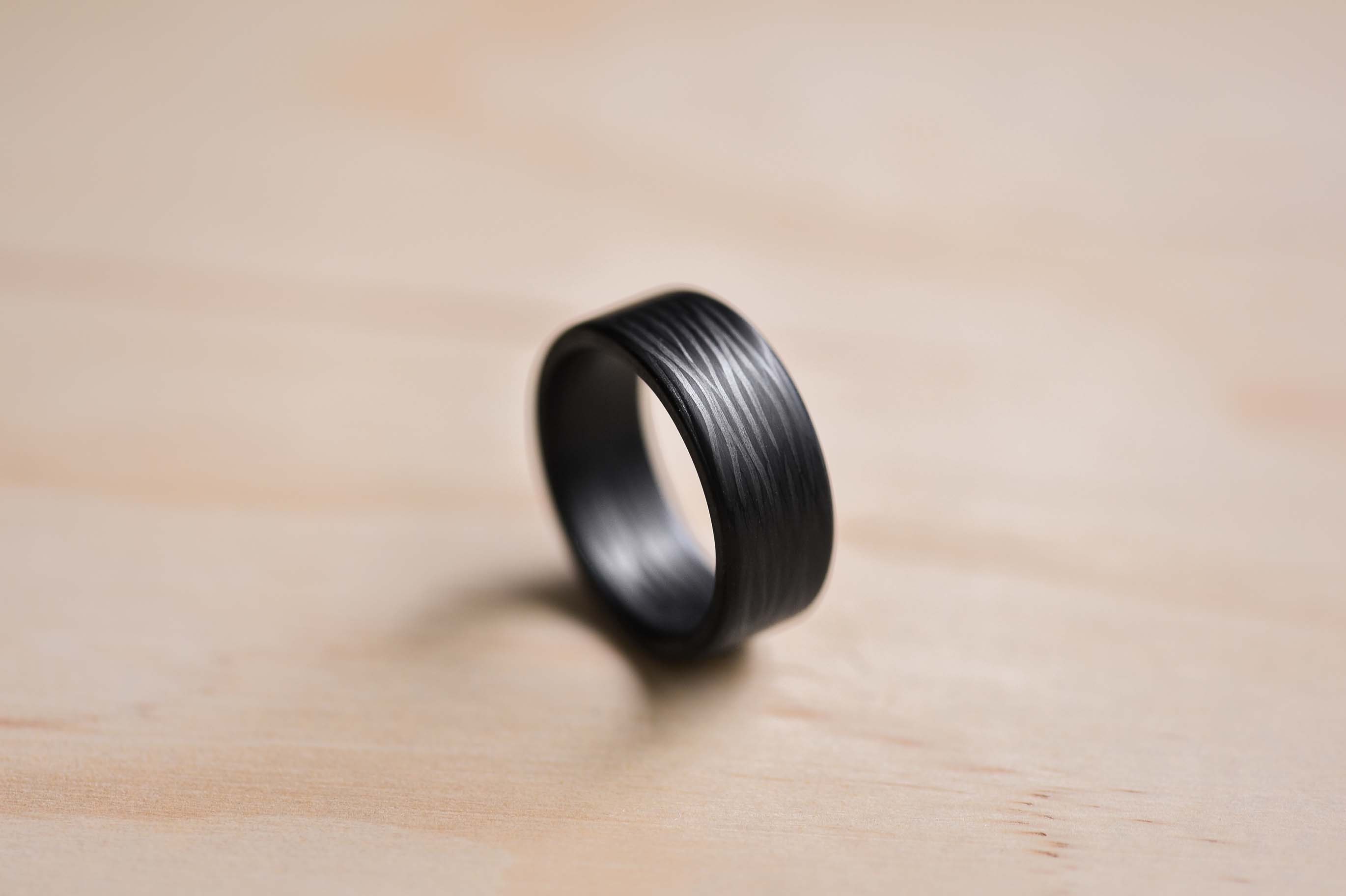 Carbon Fiber Ring — Diana Hall Jewelry