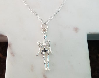 Sterling Silver Skeleton Necklace