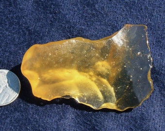 200 Carat Libyan Desert Glass AngelChime- Meteorite Impact Tektite |Egypt Sahara -Natural and Complete