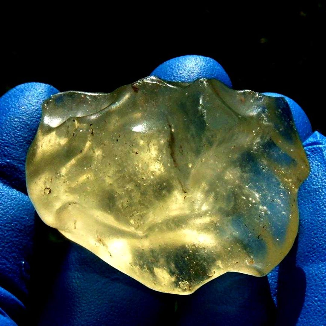 189 Crt Libyan Desert Glass Gold Meteorite Impact Tektite |egypt Sahara ...