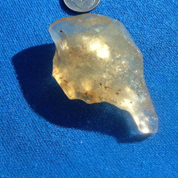 160 Carat Libyan Desert Glass ( Arrows -yellow A+  ) gold Meteorite Impact Tektite |Egypt Sahara -Natural and Complete