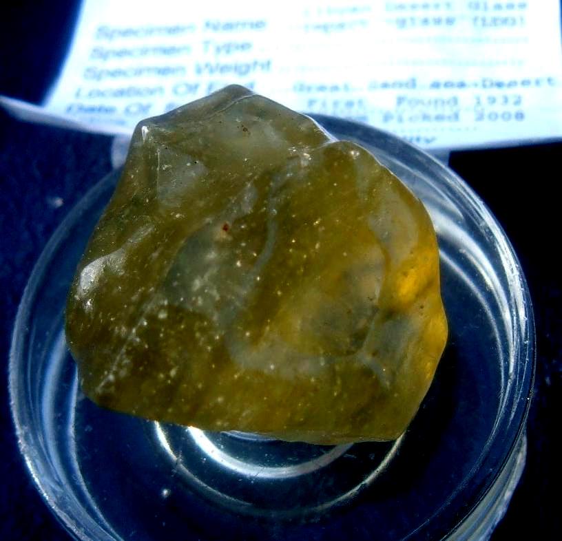 215 Crt Libyan Desert Glass (Green Gem ) gold Meteorite Impact Tektite |Egypt Sahara -Natural and Complete