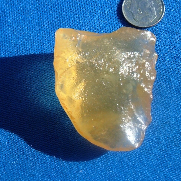 200 Carat Libyan Desert Glass ( Arrows -yellow A+  ) gold Meteorite Impact Tektite |Egypt Sahara -Natural and Complete