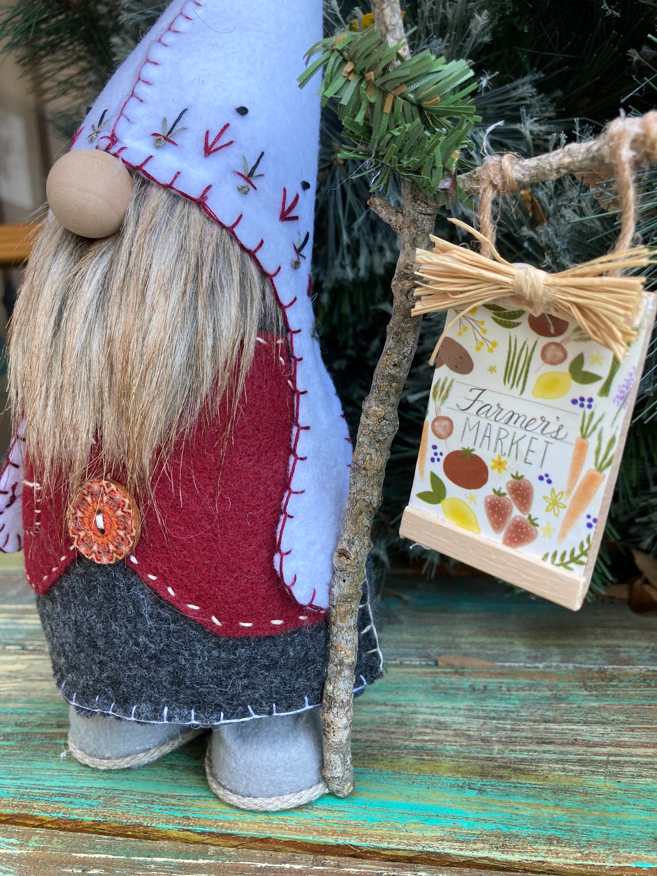 Farmers Market Gnome Unique Lovealwaysnana Gnome Etsy