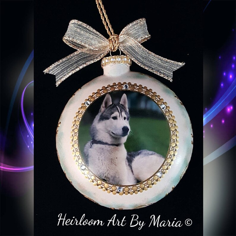 RESERVED for Linda Cushman Personalized Pet Ornament