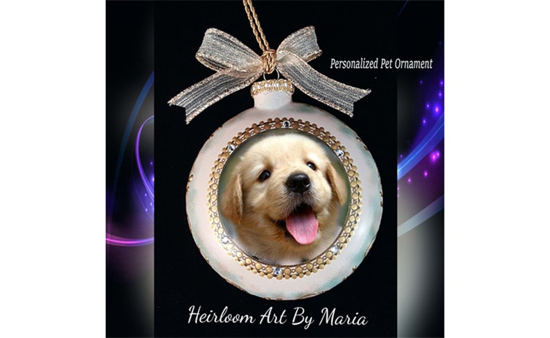 RESERVED for Linda Cushman Personalized Pet Ornament