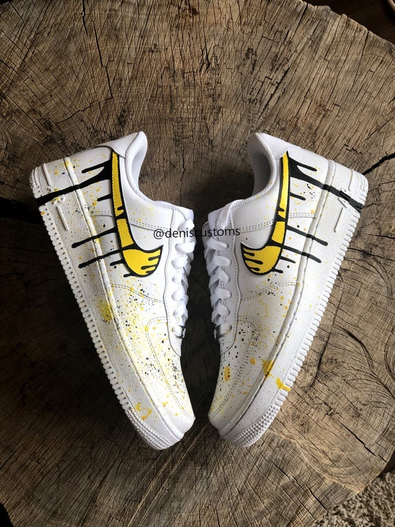 black and yellow air force 1