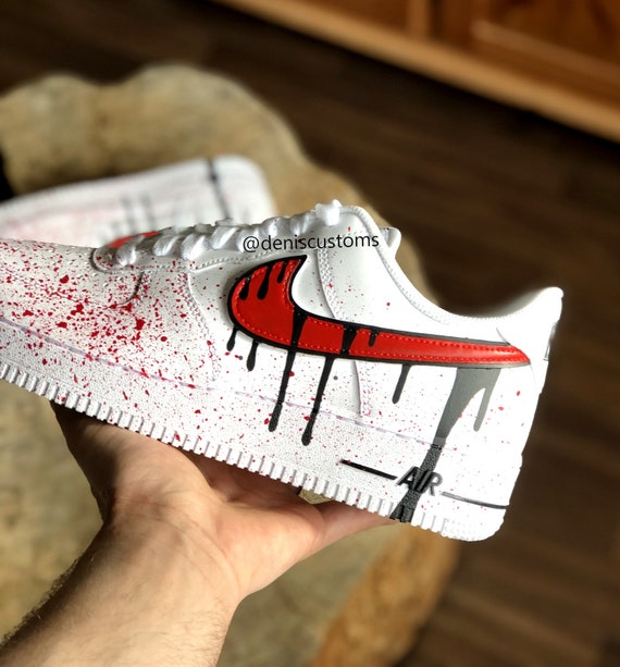 custom air force 1 drippy