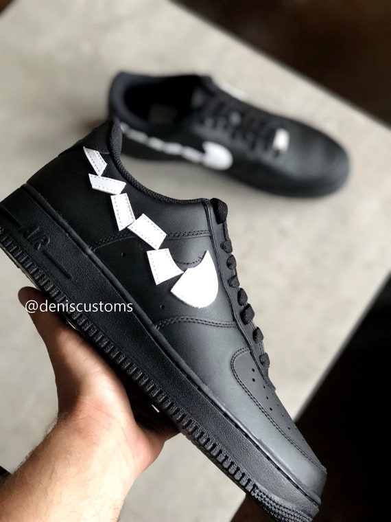 black and white af1 custom