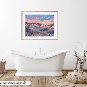 Mojave Decor Arte del desierto de Mojave Pintura del | Etsy