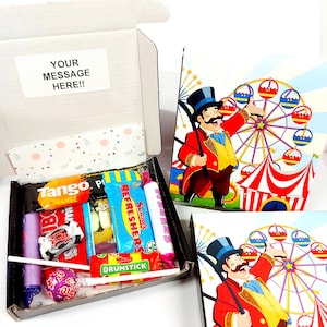 Circus Carnival Sweet Box – Retro Party Favours | Personalised Treats