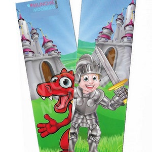 Pack of 12 - Knights & Dragons Bookmarks Teacher Reading Book School Party Bag Fillers