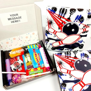 Ten Pin Bowling Sweet Box – Retro Treats | Personalised Gift | Party Favours