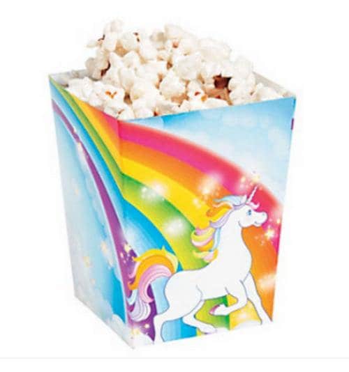 Sumerk 12 Pack Unicorn Popcorn Boxes Snack Boxes Candy
