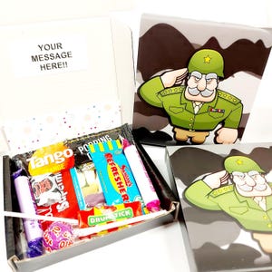 Army Sweet Box – Retro Treats | Personalised Gift | Military Party Favours