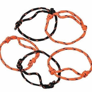 Pack of 12 - Black & Orange Friendship Bracelets