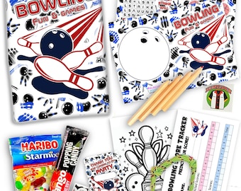 Ten Pin Bowling Party Bag | Kids’ Birthday Pre-Filled Favours with Activities & Sweets