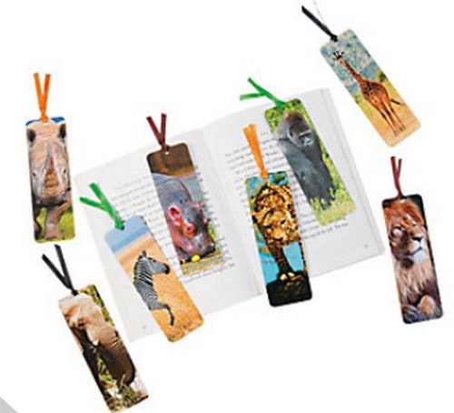 Pack of 12 - Safari Animal Bookmarks for Wild Reading Adventures