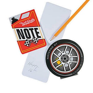 Pack of 12 - Race Car Notepads - Sports Racing Party Bag Fillers Teacher School