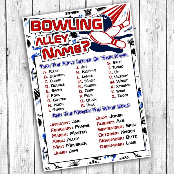 Bowling Alley Name Etsy bowling-alley-name-etsy