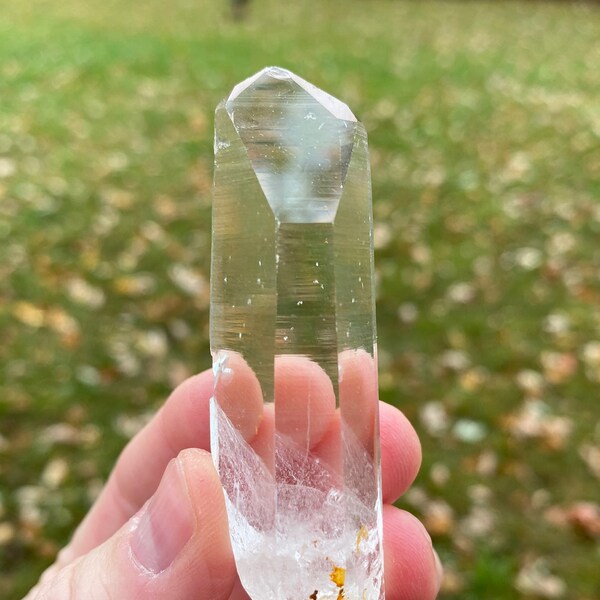 Colombian Lemurian Optical Quartz Crystal Point, Lemurian Crystal Point, Lemurian Quartz Crystal Point, High Quality Quartz Crystal Point