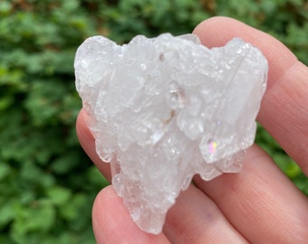 Pink Colombian Lemurian Elestial Quartz Cluster, Lemurian Elestial Quartz Cluster, Quartz Cluster