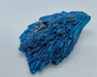 Blue Aura Coated Kyanite Wing, Blue Kyanite Wing, Kyanite, Kyanite Wing