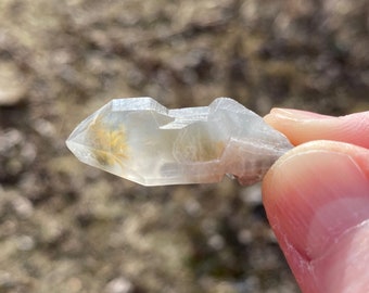 Blue Tara Etched Quartz Point, Rare Blue Tara Tourmaline Included Quartz, Blue Tara Quartz, Blue Tara, Indicolite