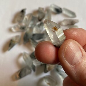 Blue Tara Quartz Gridding Crystals, Rare Blue Tara Quartz Minis, Blue Tara Quartz Mini Crystals