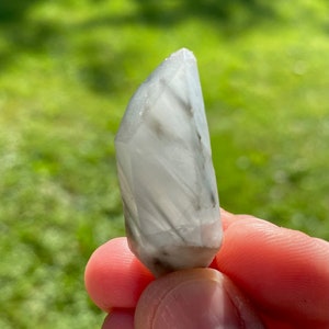 Rare Blue Tara Quartz Point, Blue Tara Included Quartz, Rare Blue Tourmaline Included Quartz Point