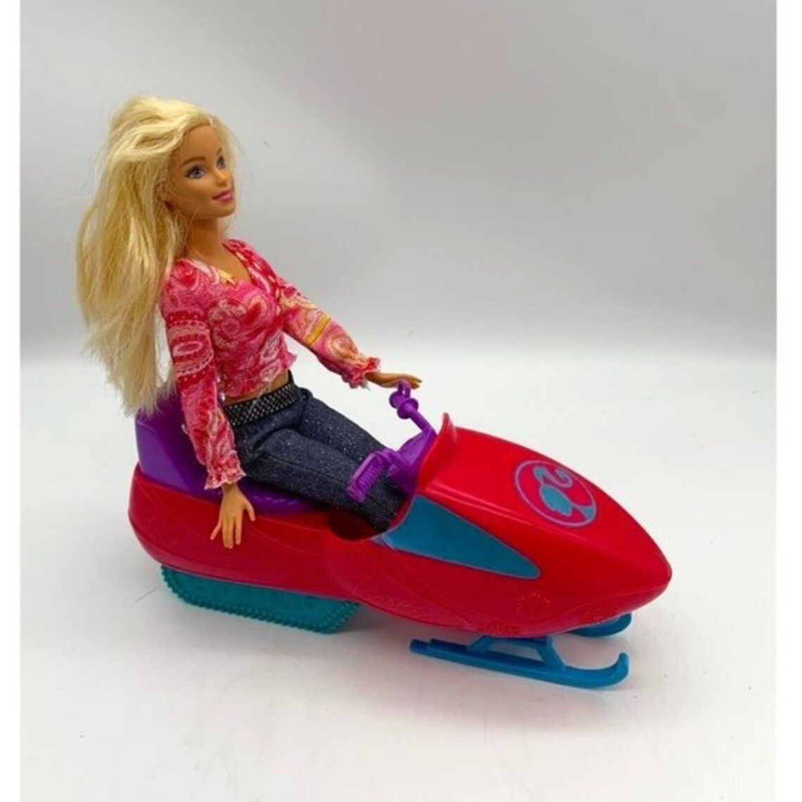 Barbie Doll With Snowmobile Etsy
