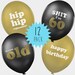 60th Birthday Balloons | Funny Rude Birthday Balloons | Gift Idea for 60th Birthday Party Decorations (12 pack)