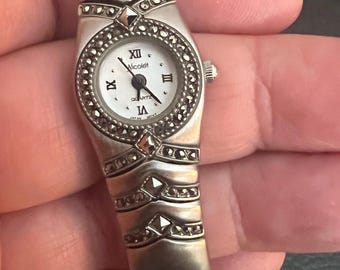 未使用・新品』純銀(925S) スイスGolana 手巻き腕時計、ヴィンテージ