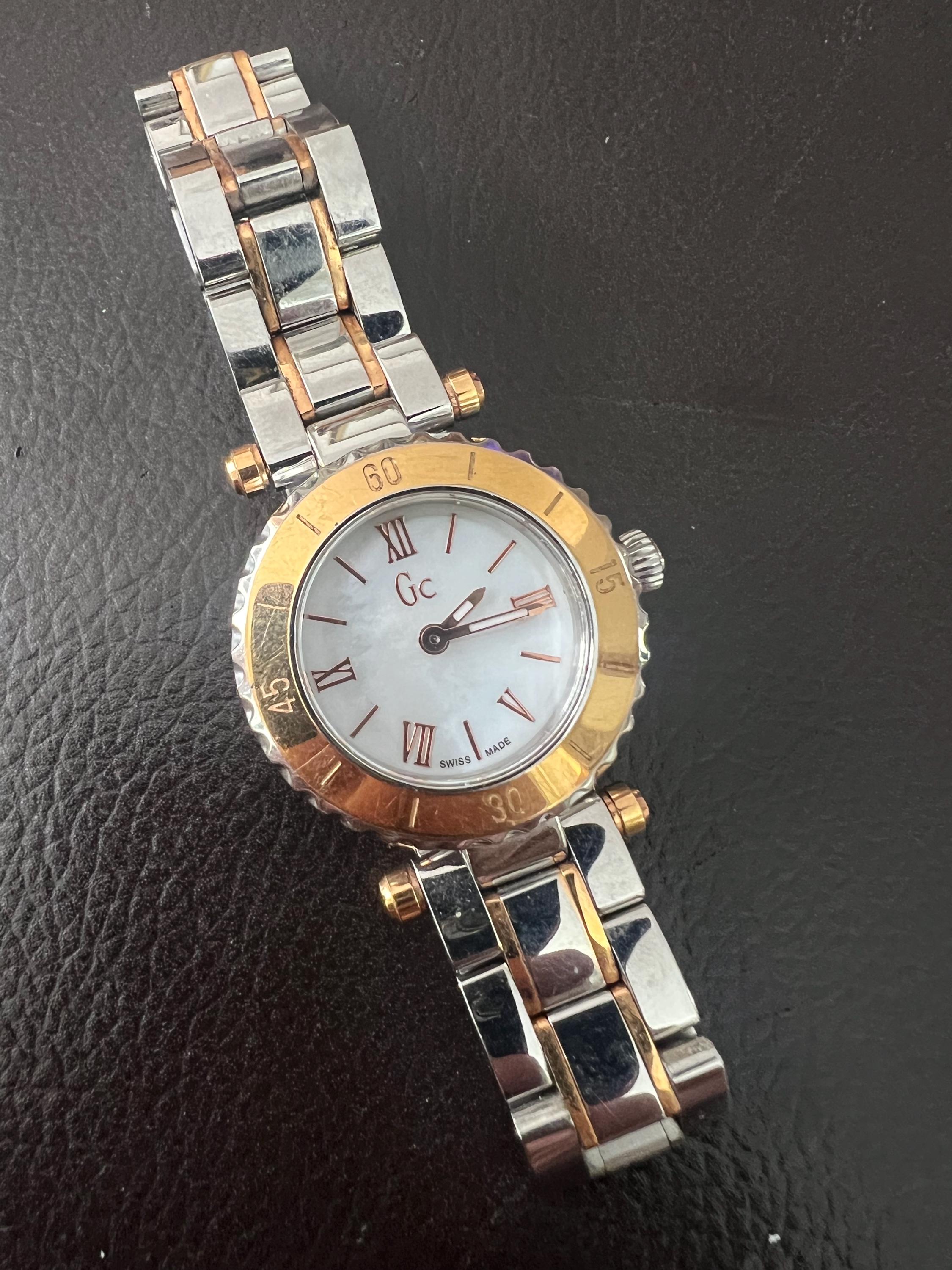 Fine GC Silver and Gold Tone Mother of Pearl Watch - Etsy display picture 2