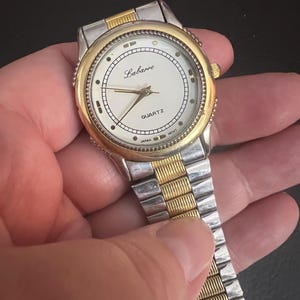 Fine Labarre Silver and Gold Tone Unisex Quartz Watch