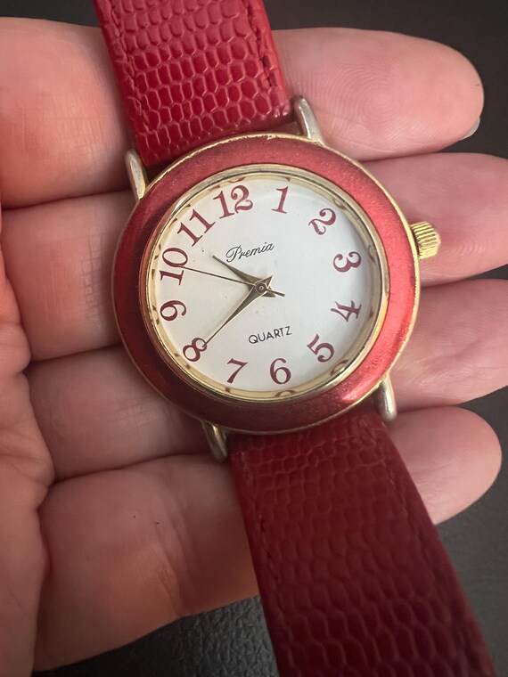Fine Premia Gold Tone and Enamel Quartz Watch - Main Image